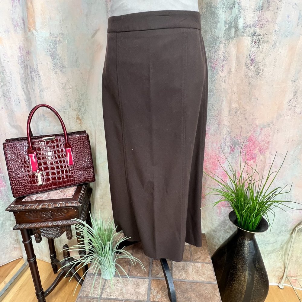 📌Dress Barn Basic Item Rayon Blend A-Line Maxi Skirt